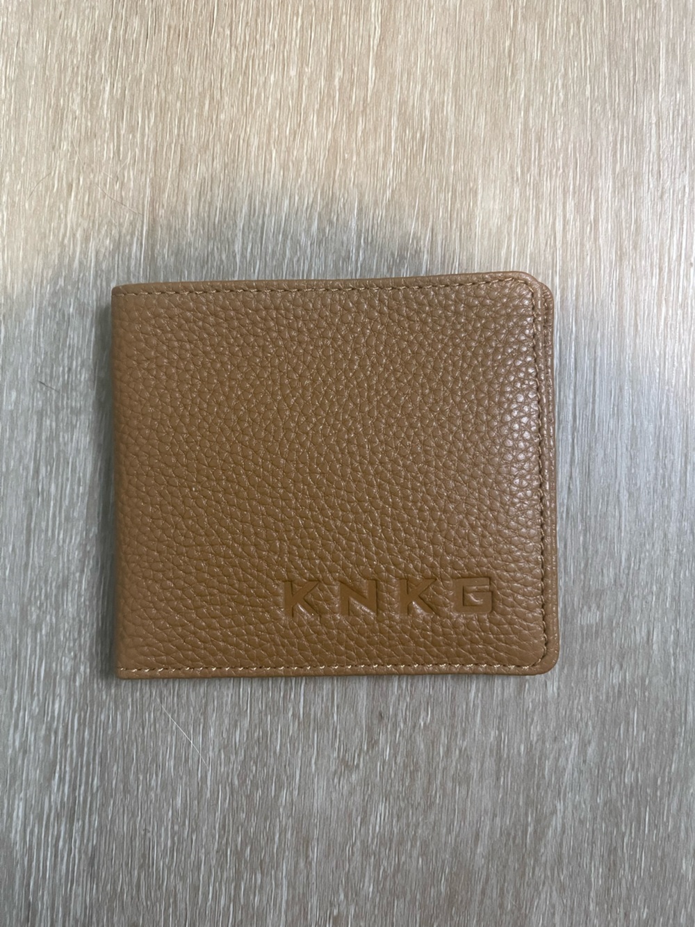 KNKG Men's Leather Wallet in Tan